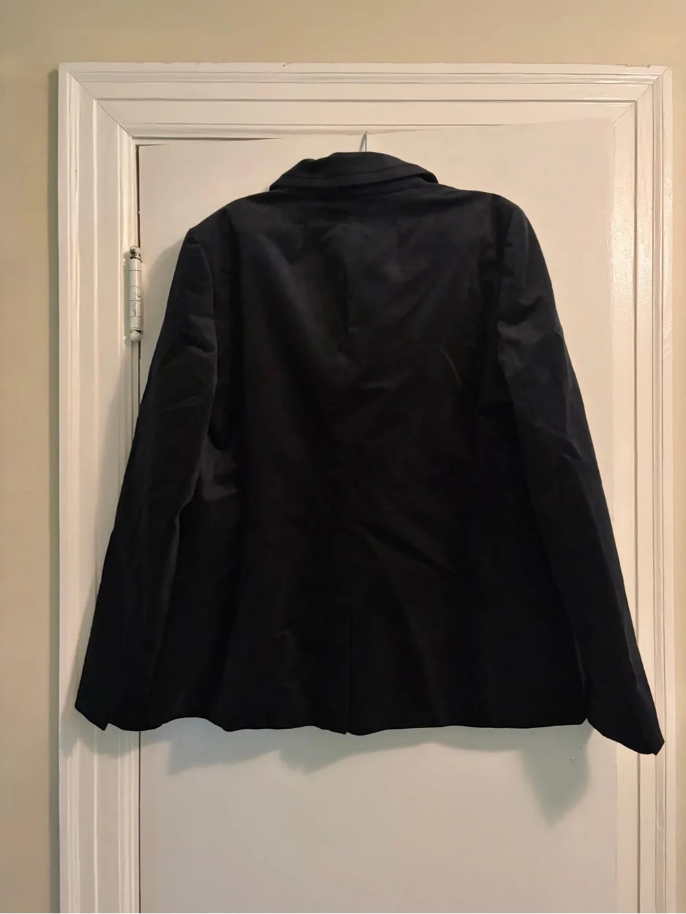 J. Crew Velvet One Button Blazer Black Size 10